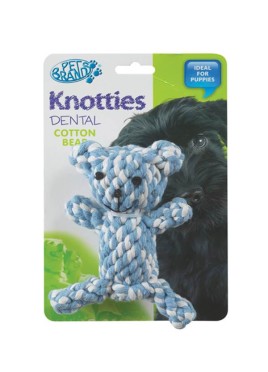 PET BRANDS Knotty Teddy Bear Dog Toy